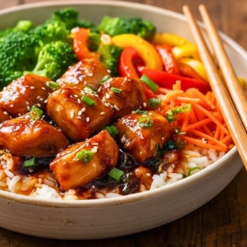 Hot Honey Chicken Bowl Recipe