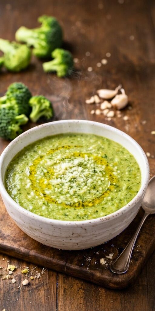 How to Make Easy Garlic Italian Broccoli Soup
