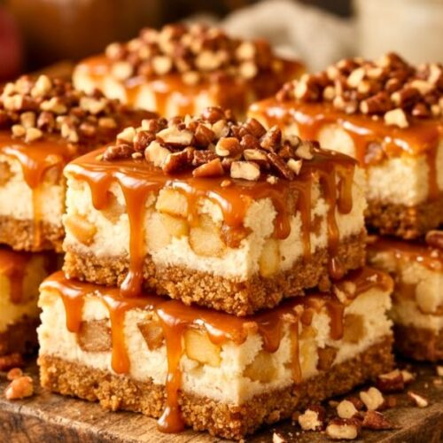 Irresistible Easy Caramel Apple Cheesecake Bars for Fall Bliss