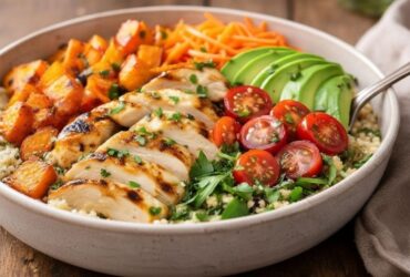 Loaded Grilled Chicken & Sweet Potato Power Bowl Recipe