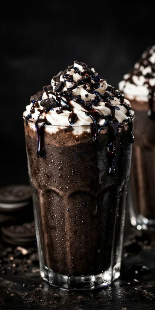 Midnight Black Oreo Fudge Shake Recipe