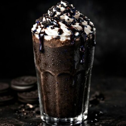 Midnight Black Oreo Fudge Shake Recipe