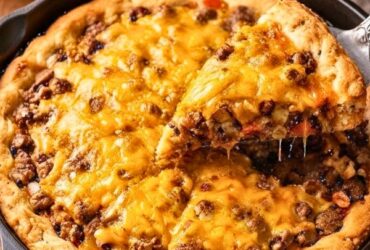 One Pan Cheeseburger Pie Dinner Recipe