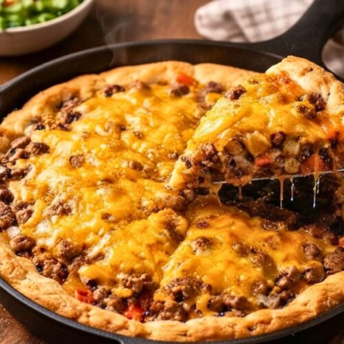 One Pan Cheeseburger Pie Dinner Recipe