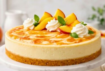 Peaches and Cream Cheesecake Recipe