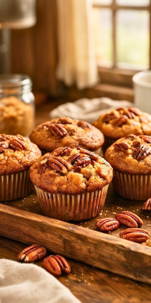 Pecan Pie Brown Sugar Muffins Recipe