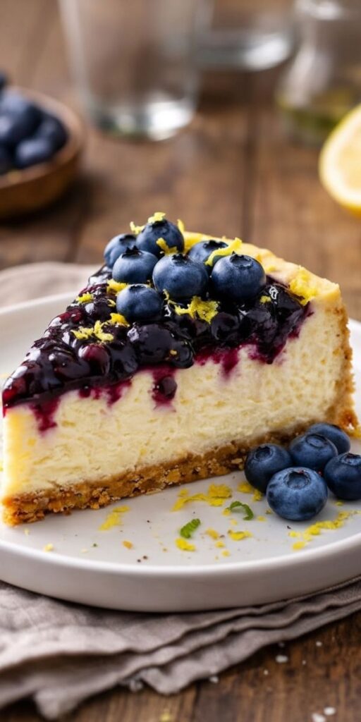 Princess Lemon Blueberry Cheesecake Recipe