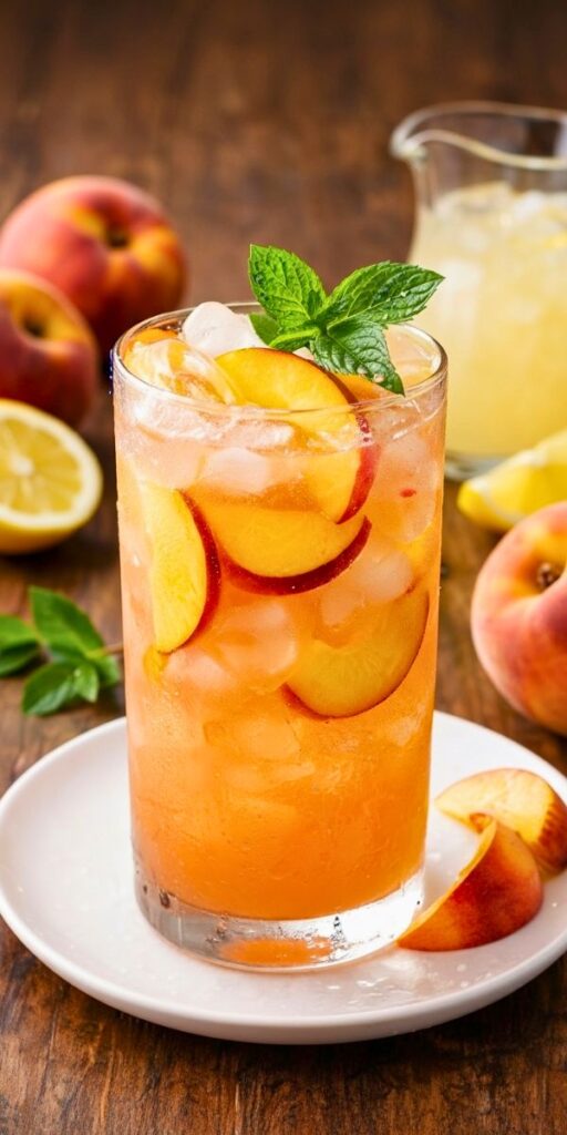 Refreshing Peach Lemonade
