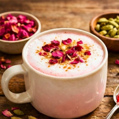 Rose Cardamom Tea Latte Recipe