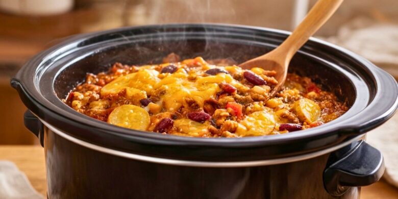 Savory Slow Cooker Cowboy Casserole Recipe