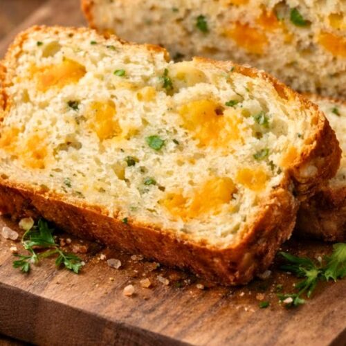 Garlic Herb Cheddar Bread Recipe