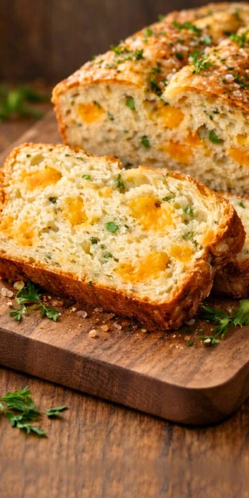 Garlic Herb Cheddar Bread Recipe