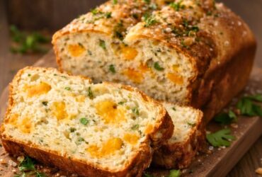 Garlic Herb Cheddar Bread Recipe