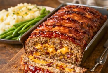 Paula Deen Bacon Cheddar Meatloaf Recipe