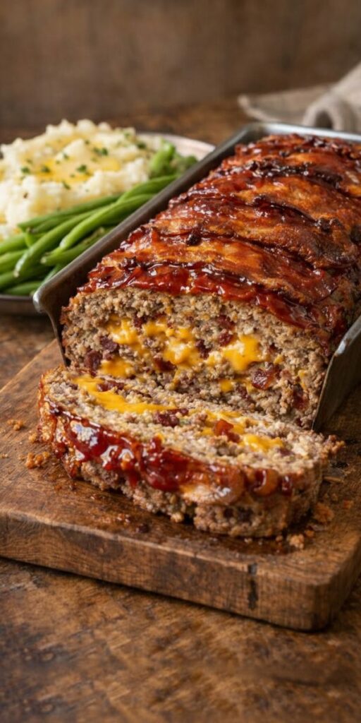 Paula Deen Bacon Cheddar Meatloaf Recipe