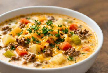 Pioneer Woman Cheeseburger Soup Recipe