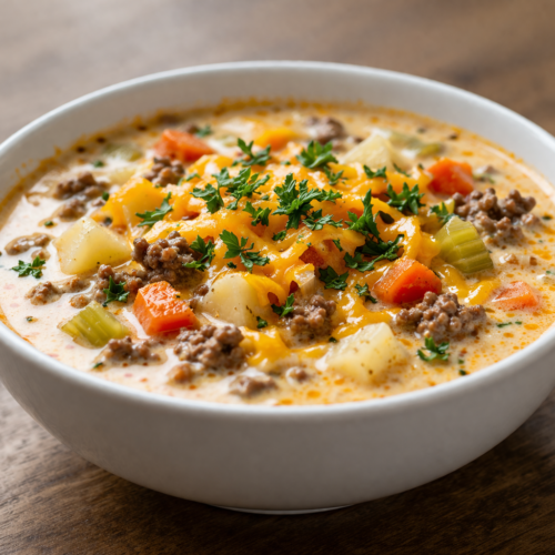 Pioneer Woman Cheeseburger Soup Recipe