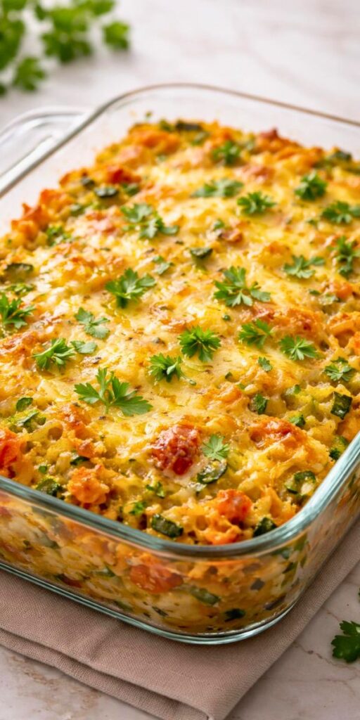 Baked Veggie Grated Vegetables with Cheese Recipe