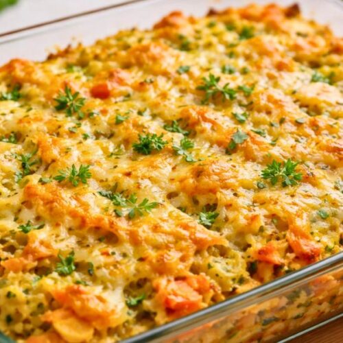 Baked Veggie Grated Vegetables with Cheese Recipe