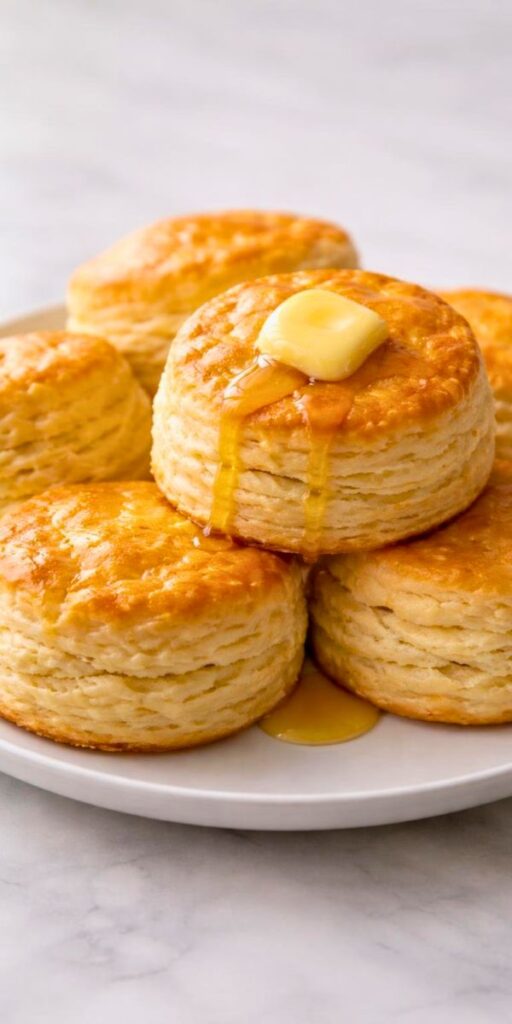 Bobby Flay Buttermilk Biscuits with Butter and Honey Recipe