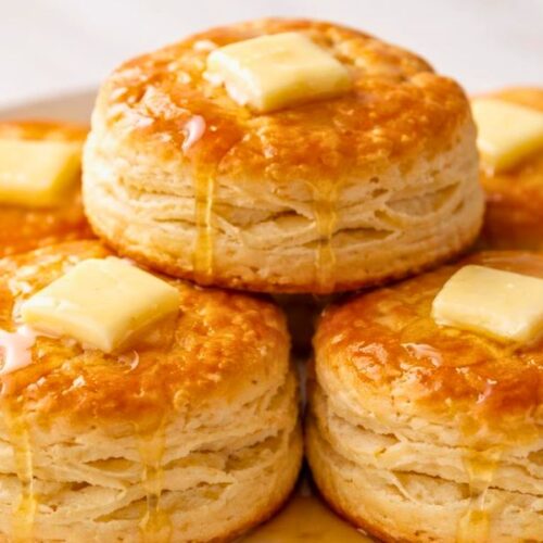 Bobby Flay Buttermilk Biscuits with Butter and Honey Recipe