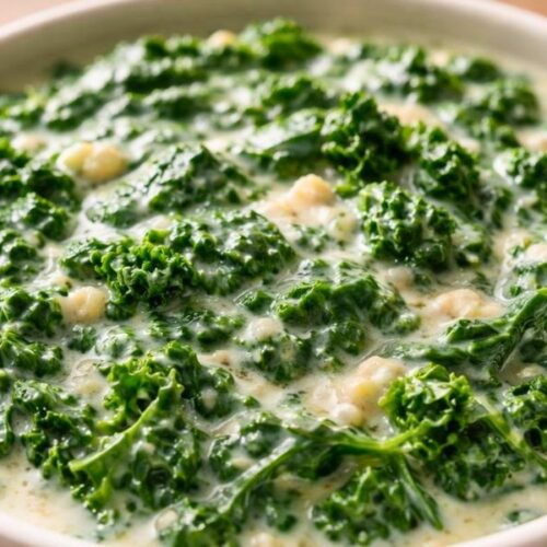 Bobby Flay Creamed Kale Recipe
