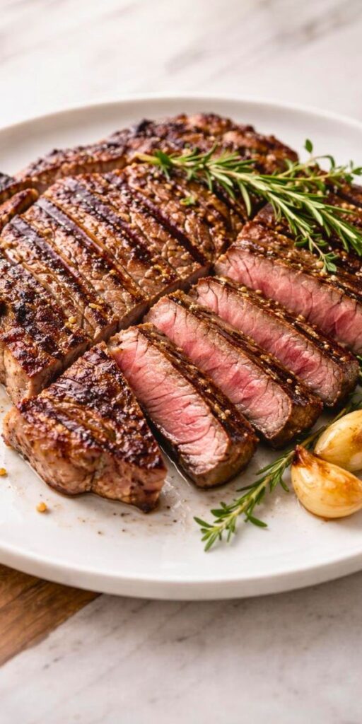 Bobby Flay Rib Eye Marinated in Garlic, Chiles and Oregano Recipe