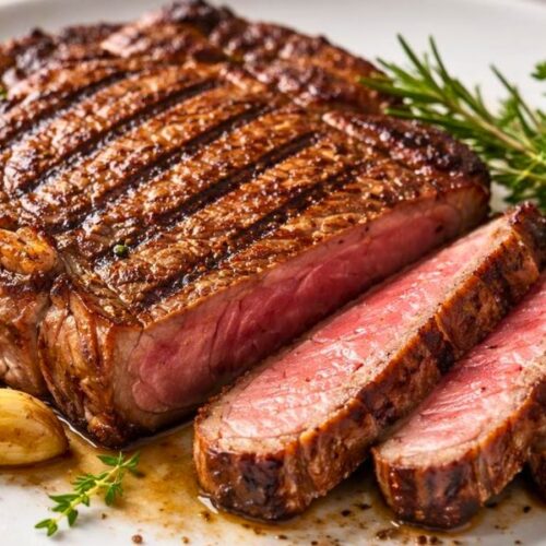 Bobby Flay Rib Eye Marinated in Garlic, Chiles and Oregano Recipe