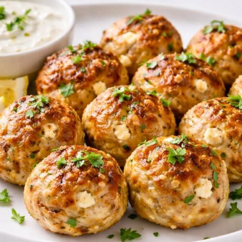 Chicken and Feta Meatballs Recipe