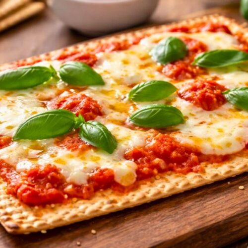 Easy 4-Ingredient Matzah Pizza Recipe