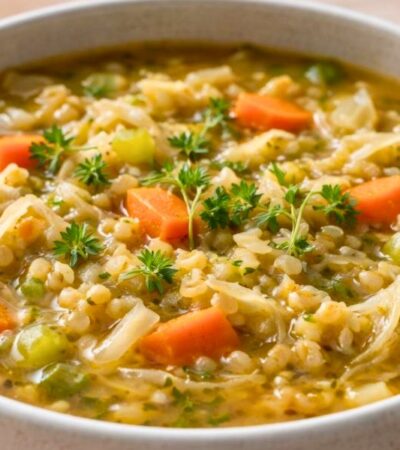 Easy Cabbage Barley Soup Recipe