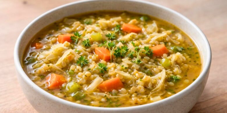 Easy Cabbage Barley Soup Recipe