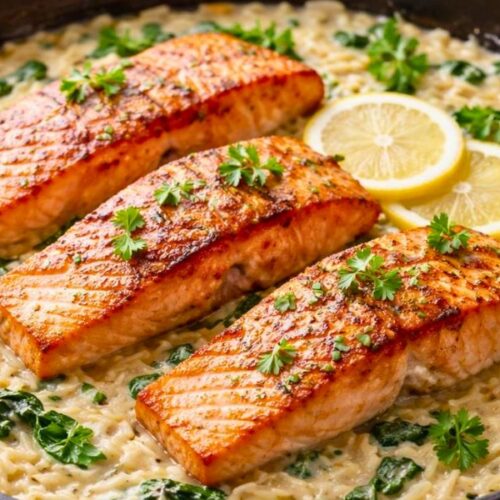 Joanna Gaines Salmon and Orzo Recipe