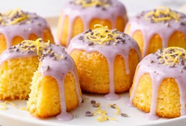 Mini Lemon Cakes With Lavender Glaze Recipe