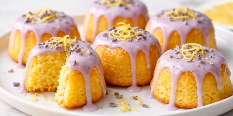 Mini Lemon Cakes With Lavender Glaze Recipe