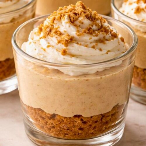 No-Bake Gingerbread Cheesecake Cups Recipe