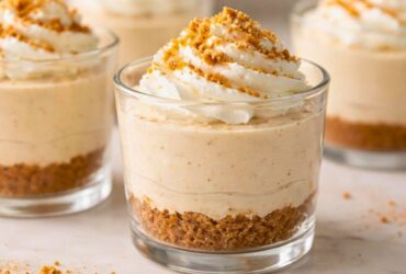 No-Bake Gingerbread Cheesecake Cups Recipe