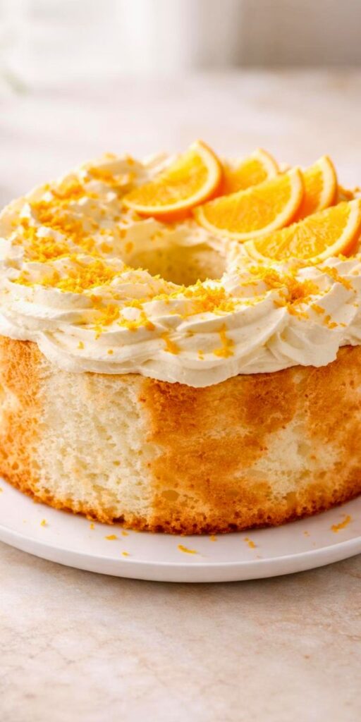 Orange Cream Angel Food Cake Recipe