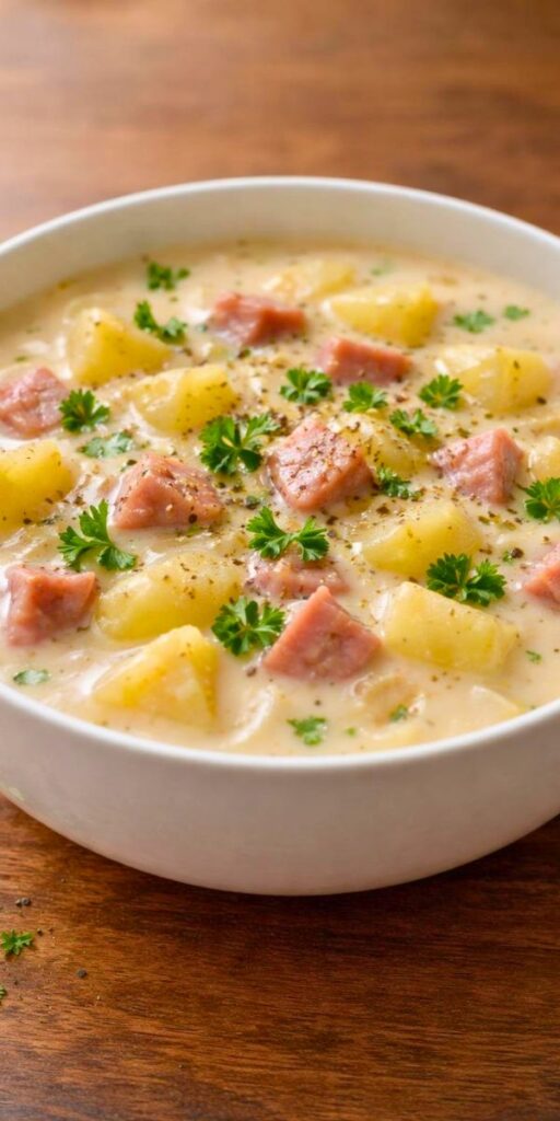 Paula Deen Ham and Potato Soup Recipe
