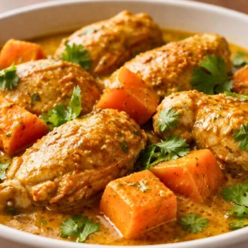 Slow-Cooker Malaysian Chicken with Sweet Potatoes Recipe