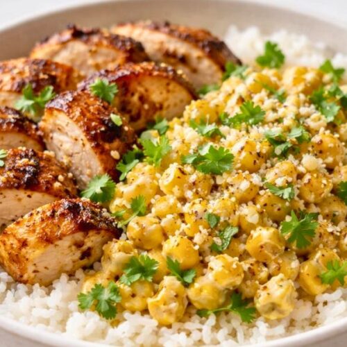 Street Corn Chicken Rice Bowl Recipe