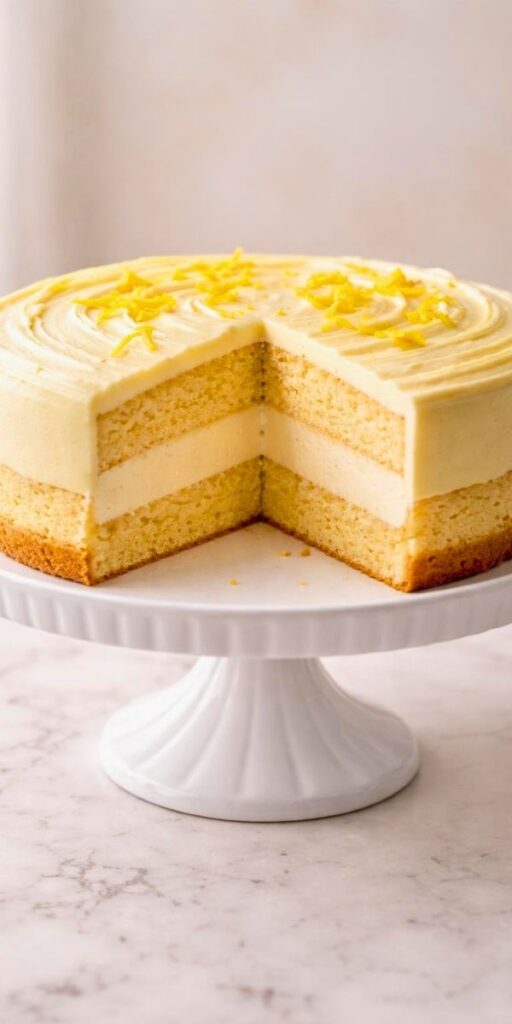 Tasty Lemon Cheesecake Cake Recipe