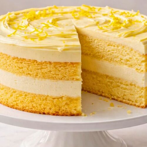 Tasty Lemon Cheesecake Cake Recipe