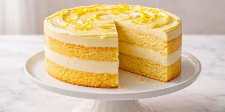 Tasty Lemon Cheesecake Cake Recipe
