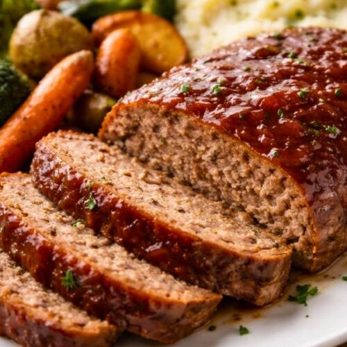 Tender Meat Loaf Recipe with Sweet Ketchup Glaze Recipe