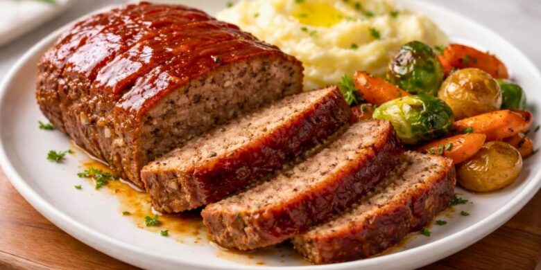 Tender Meat Loaf Recipe with Sweet Ketchup Glaze Recipe